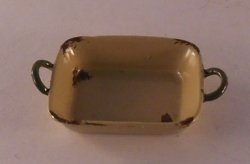 Enamel Tray w/Handles by Country Contrast