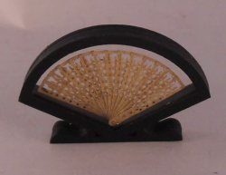Ladies Fan in Black Frame by Truly Scrumptious