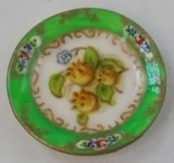 English Fruit Pomegranate Dinner Plate by Christopher Whitford