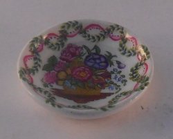 French Faience Flower Basket Charger by Henry Bart