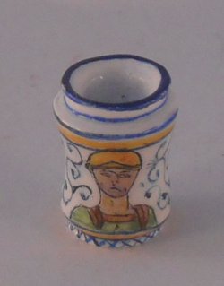 French Faience Renaissance Vase by Henry Bart