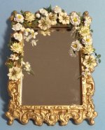 Mirror With Roses, Iris, Dahlias & Magnolias by Chrysalis