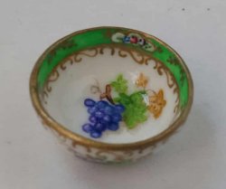 English Fruit Grape Serving Bowl by Christopher Whitford