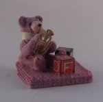 Teddy Bear w/Alphabet Blocks By Gilles Roche