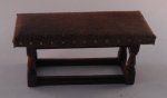 Leather Top Bench by Michael Mortimer