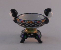 Scenic Check Center Bowl by Christopher Whitford