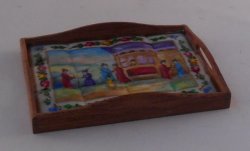 Famille Rose Serving Tray by Christopher Whitford