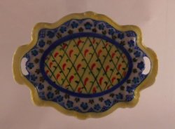 Polish Pattern Martyna Handled Tray by Christopher Whitford