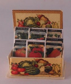Vegetable Seed Packets Display by Lorraine Scuderi