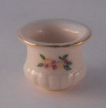 Floral Ribbed Bowl/Vase Pot by Ron Benson