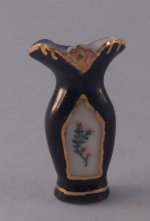 Colbalt Floral Vase by Ron Benson
