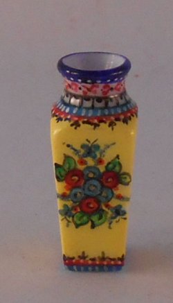 Polish Pattern Anna Square Vase by Christopher Whitford