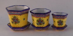 Polish Pattern Anna Flower Pot Large by Christopher Whitford