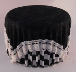 Skirted Table #14 by Lorraine Scuderi