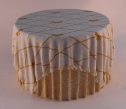 Skirted Table #16 by Lorraine Scuderi