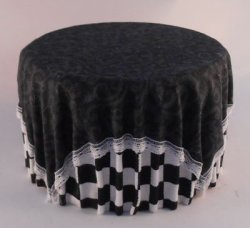 Skirted Table #17 by Lorraine Scuderi