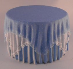 Skirted Table #18 by Lorraine Scuderi