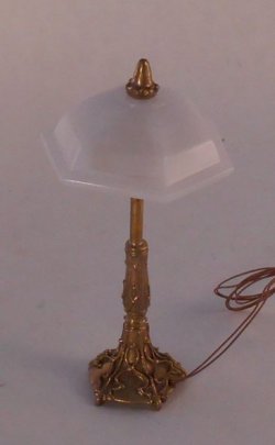 Dome Desk Lamp White Shade by Jim Pounder