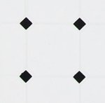 7311) Blk& White Octagon Vinyl Floor by Houseworks