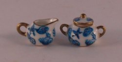 Sea Island Creamer & Sugar by Christopher Whitford