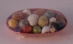 Oval Bowl Filled w/Seashells by Wendy Smale