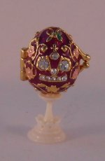 Faberge Style Egg on Ivory Base#1 by Vonas