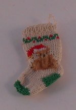 Santa Teddy Bear Stocking by A Touch of the Past
