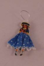 Paper Scrap Doll Ornament #13 by Christmas in Salzburg