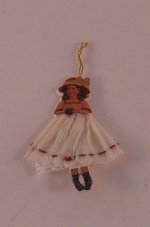 Paper Scrap Doll Ornament #14 by Christmas in Salzburg