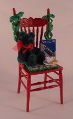 Christmas Chair #2 by Just Miniature Scale