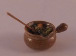 Stew in Elizabeth Causeret Pot by Tiny Ter Miniatures
