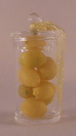 Lemons in Glass Jar by Tiny Ter Miniatures