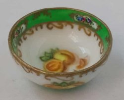 English Fruit Peach Serving Bowl by Christopher Whitford