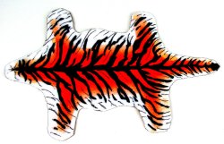 Tiger Rug Orange by Nantasy Fantasy