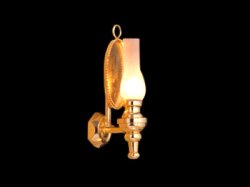 Oil Lamp Wall Sconce by Cir-Kit Oil Lamp Wall Sconce by Cir-Kit