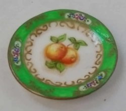 English Fruit Apple Dinner Plate by Christopher Whitford