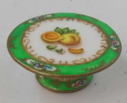 English Fruit Peach Cake Stand by Christopher Whitford