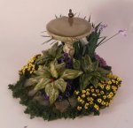Birdbath w/Songbird by Cea's