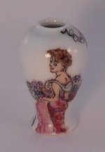 Lady Nouveau Vase from Belgium #J