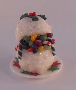 Snowball Cake Filled with Candy by Linda Cummings