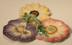 Pansy Triple Server by Dominique Levy