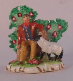 Staffordshire Sitting Shepherd by Valerie Casson