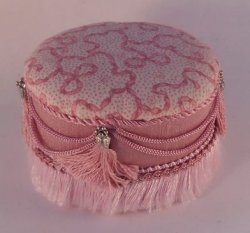 Tuffet Pink Bow by Valerie Casson