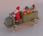 Santa in Truck Erzgebirgische Miniaturen