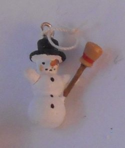 Little Snowman Ornament Erzgebirgische Miniaturen