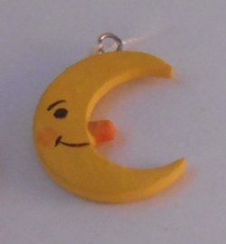 Moon Ornament Erzgebirgische Miniaturen