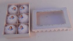 Cotton Ball Angel Ornaments Erzgebirgische Miniaturen
