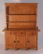 Hutch w/Doors Light Wood Table by Thomas