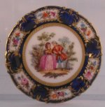Watteau Lovers Plate #A by Joachim Kuhner
