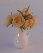 Yellow Roses in Vase by Gosia Suchodolska